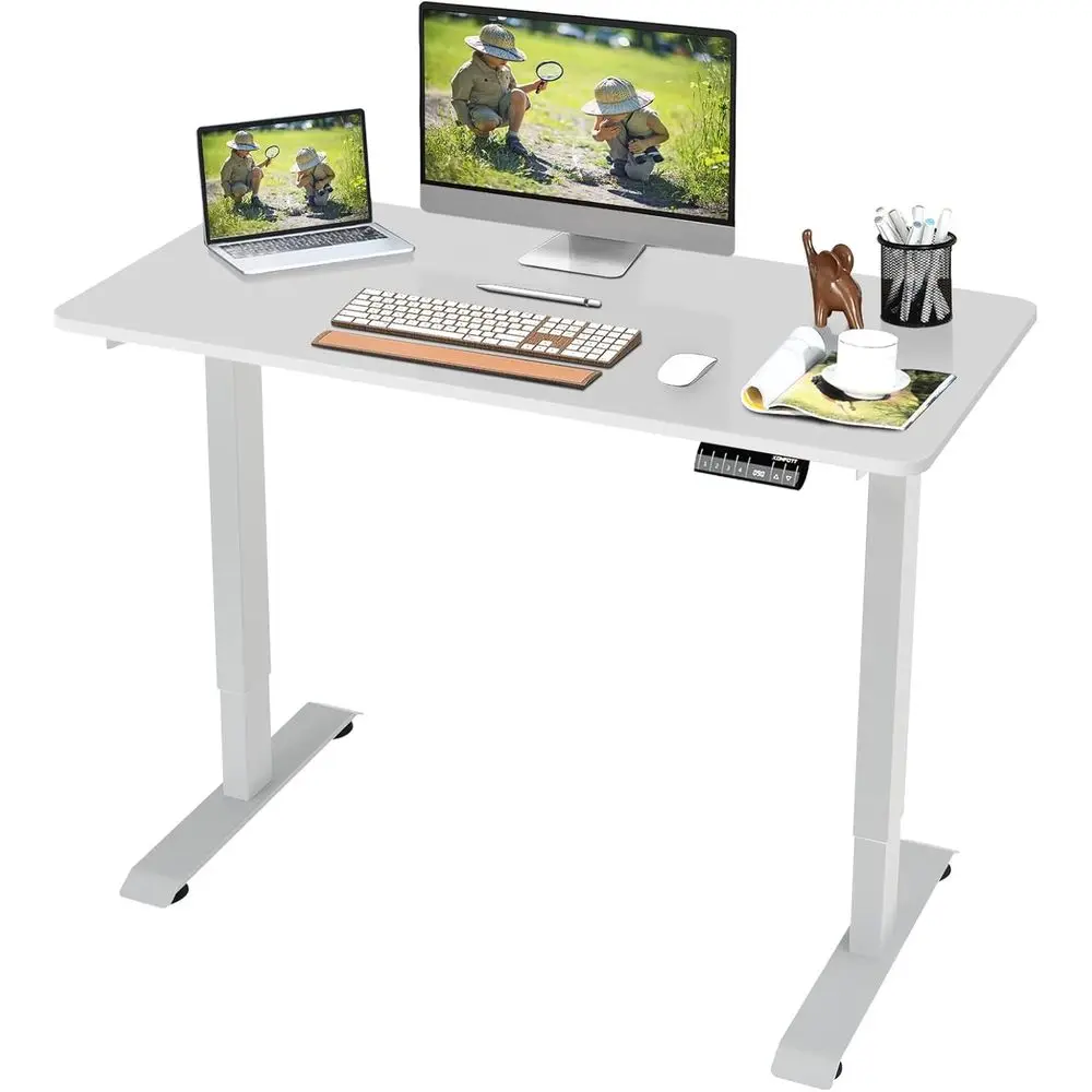 48 White Sit-Stand Desk with 4 Memory Positions, LED Display & Anti-Collision Feature
48 White Sit-Stand Desk with 4 Memory Positions, LED Display & Anti-Collision Feature