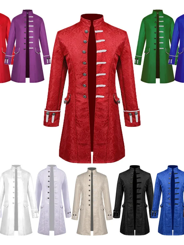 Men's Medieval Pure Color Embroidered Performance Coat Halloween Costume Spring New Arrival Stage Outfit Traditional Chinese ...
Men's Medieval Pure Color Embroidered Performance Coat Halloween Costume Spring New Arrival Stage Outfit Traditional Chinese ...
