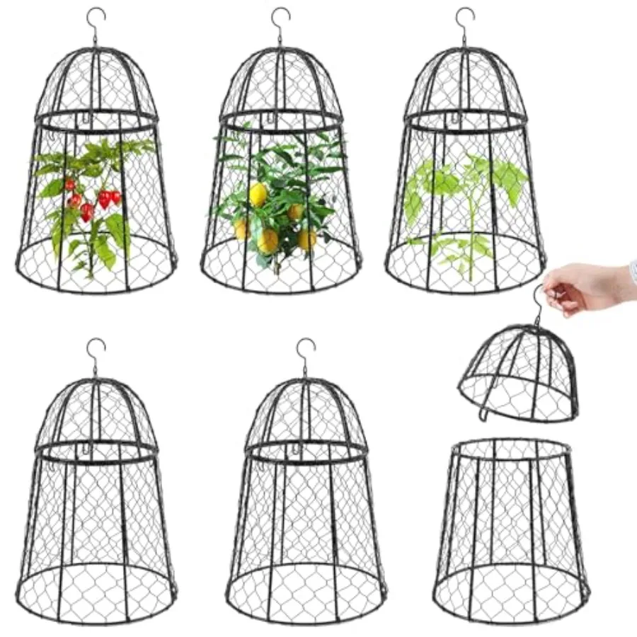 Garden cloches for plant protection galvanized steel wire mesh silver-gray sturdy animal-proof design to deter bunnies chickens
Garden cloches for plant protection galvanized steel wire mesh silver-gray sturdy animal-proof design to deter bunnies chickens