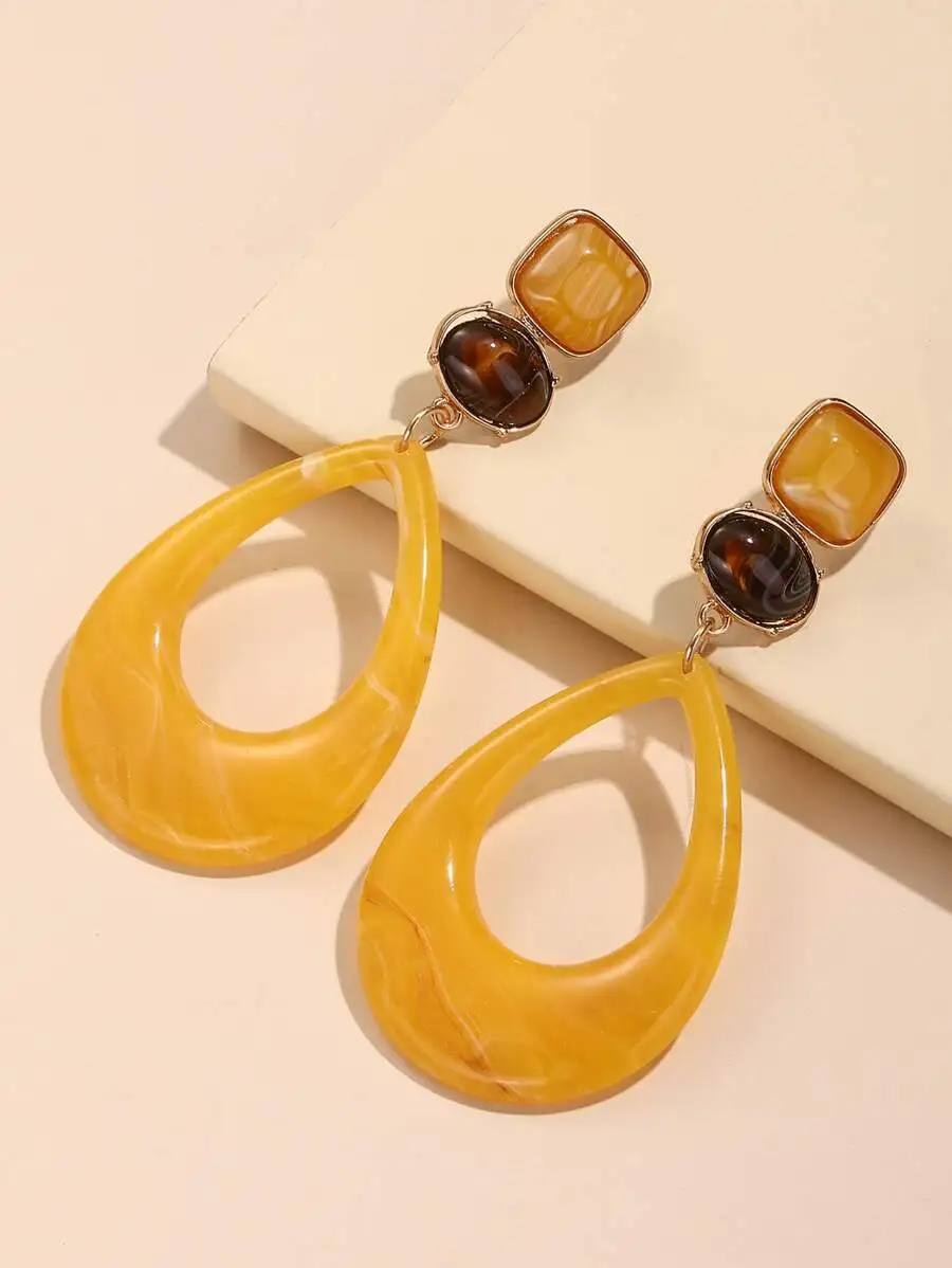 Fashion Retro Geometric Big Drop Earrings For Women
Fashion Retro Geometric Big Drop Earrings For Women