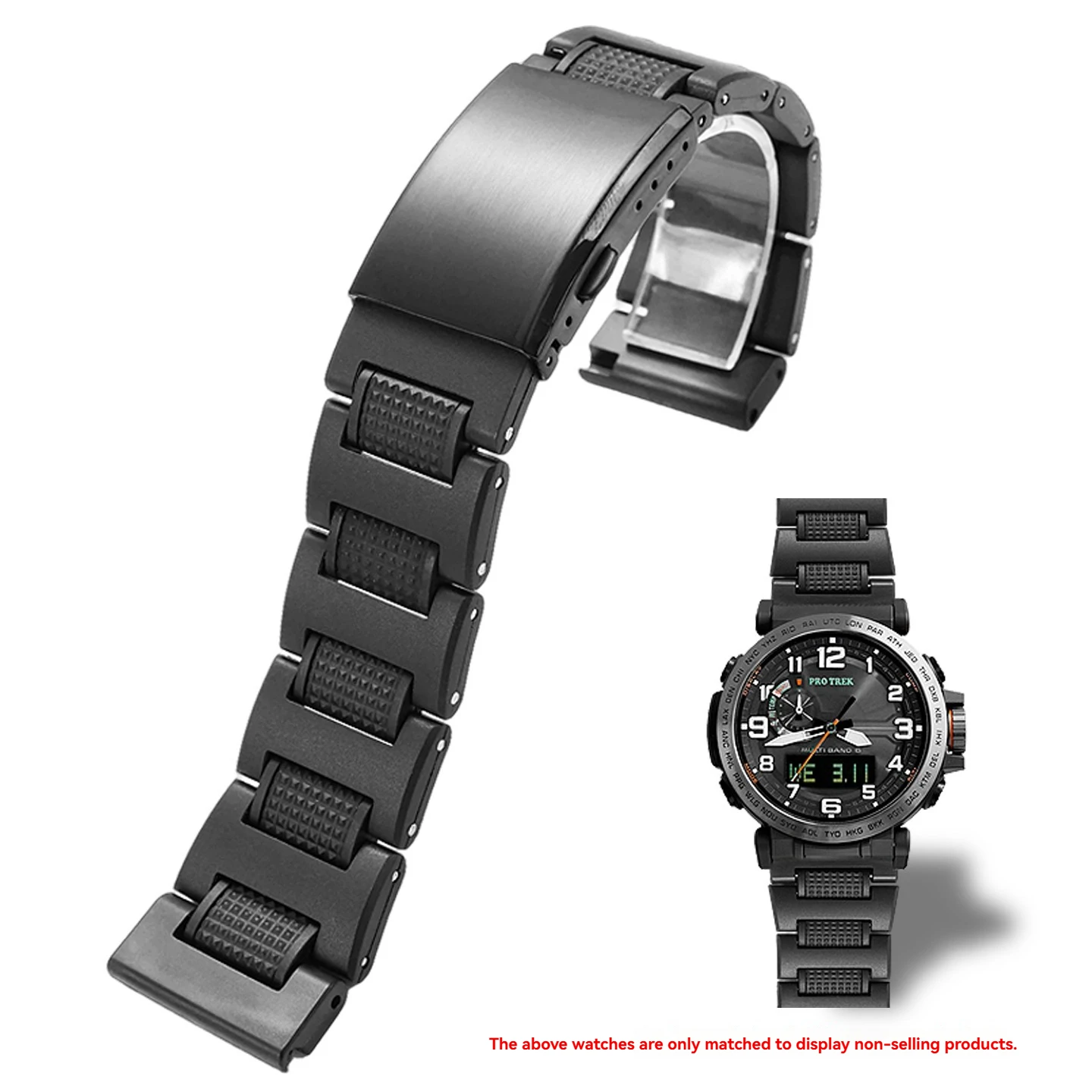Для часов Casio PRG-600/PRG-650/PRW-6600/PRW-35Y/30/50/61Y/60/70Y/73X: легкий композитный пластиковый ремешок для модификации часов, 23 мм.
Для часов Casio PRG-600/PRG-650/PRW-6600/PRW-35Y/30/50/61Y/60/70Y/73X: легкий композитный пластиковый ремешок для модификации часов, 23 мм.