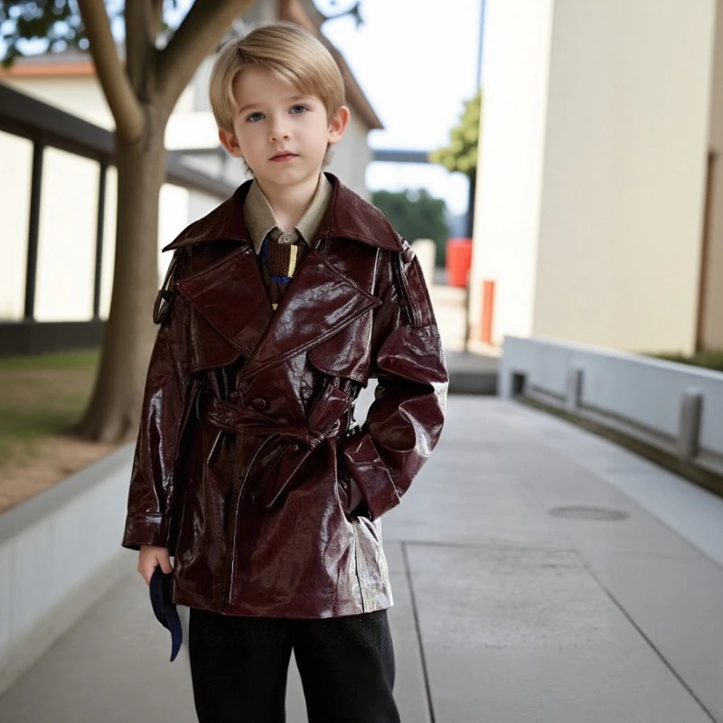Детская кожаная куртка для подростков, весенне-осенняя модная классическая мотоциклетная куртка из искусственной кожи для мальчиков и девочек, повседневная детская ветрозащитная верхняя одежда
Детская кожаная куртка для подростков, весенне-осенняя модная классическая мотоциклетная куртка из искусственной кожи для мальчиков и девочек, повседневная детская ветрозащитная верхняя одежда