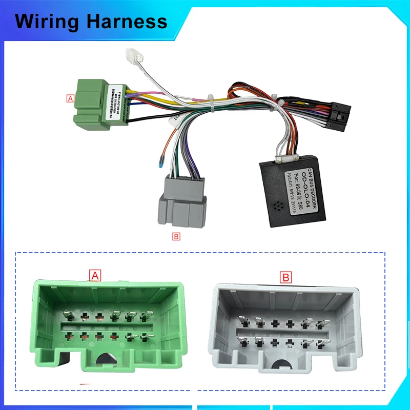 Car Wiring Harness Android Radio Power Cable 16Pin Adapter Canbus Box Decoder For Volvo S80 XC70 V70 S60 1999-2006
Car Wiring Harness Android Radio Power Cable 16Pin Adapter Canbus Box Decoder For Volvo S80 XC70 V70 S60 1999-2006