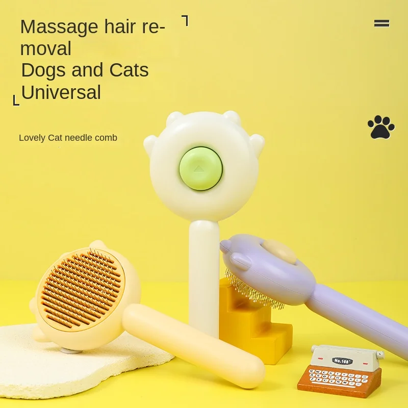 New Cat Ear Massage Hair Comb Pet Special Brush Floating Hair Needle Comb Dog Cat Cleaning Hair Remover Cat-Related Products
New Cat Ear Massage Hair Comb Pet Special Brush Floating Hair Needle Comb Dog Cat Cleaning Hair Remover Cat-Related Products