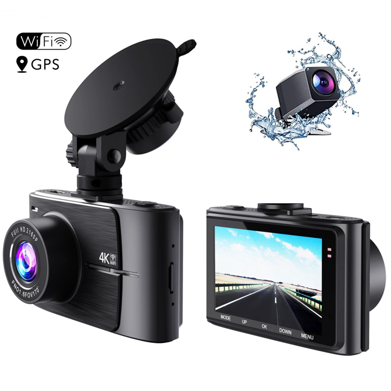 Car HD Driving Recorder DVR 3-Inch 4K+1080P Dual Lens Wide Angle Dual Recording Night Vision Dash Cam Cameras Car Video Recorder
Car HD Driving Recorder DVR 3-Inch 4K+1080P Dual Lens Wide Angle Dual Recording Night Vision Dash Cam Cameras Car Video Recorder