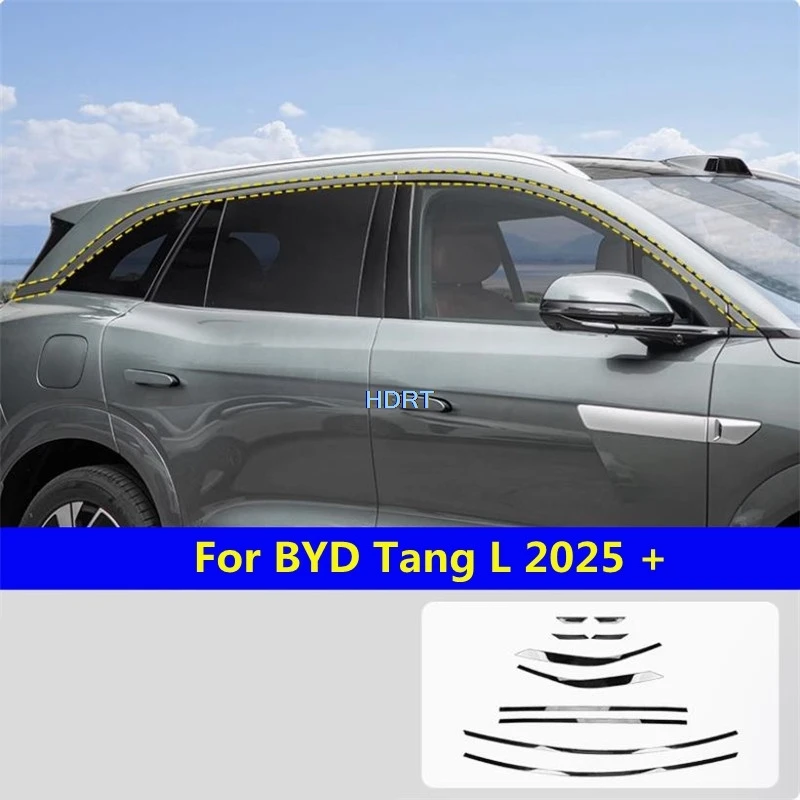 For BYD Tang L 2025 + Car Styling Door Window Side Glass Trim Body Part Cover Protector Decoration Accessories Exterior Sticker
For BYD Tang L 2025 + Car Styling Door Window Side Glass Trim Body Part Cover Protector Decoration Accessories Exterior Sticker