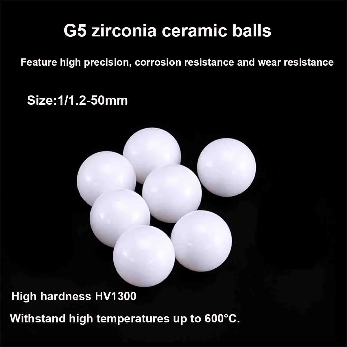 G5 Zirconia Ceramic Balls 1/2/3/4/6/8/9/10/15/20/25/30mm - Precision Zirconium Beads for Bearing Balls
G5 Zirconia Ceramic Balls 1/2/3/4/6/8/9/10/15/20/25/30mm - Precision Zirconium Beads for Bearing Balls