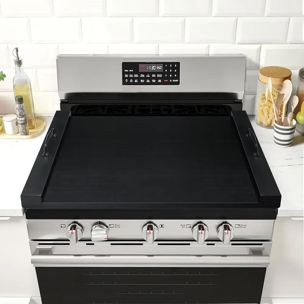 Noodle Board Stove Cover with Handles, Multiple Stove Top Cover Board or Electric/Gas Stove Top(Black), GSC-2212
Noodle Board Stove Cover with Handles, Multiple Stove Top Cover Board or Electric/Gas Stove Top(Black), GSC-2212