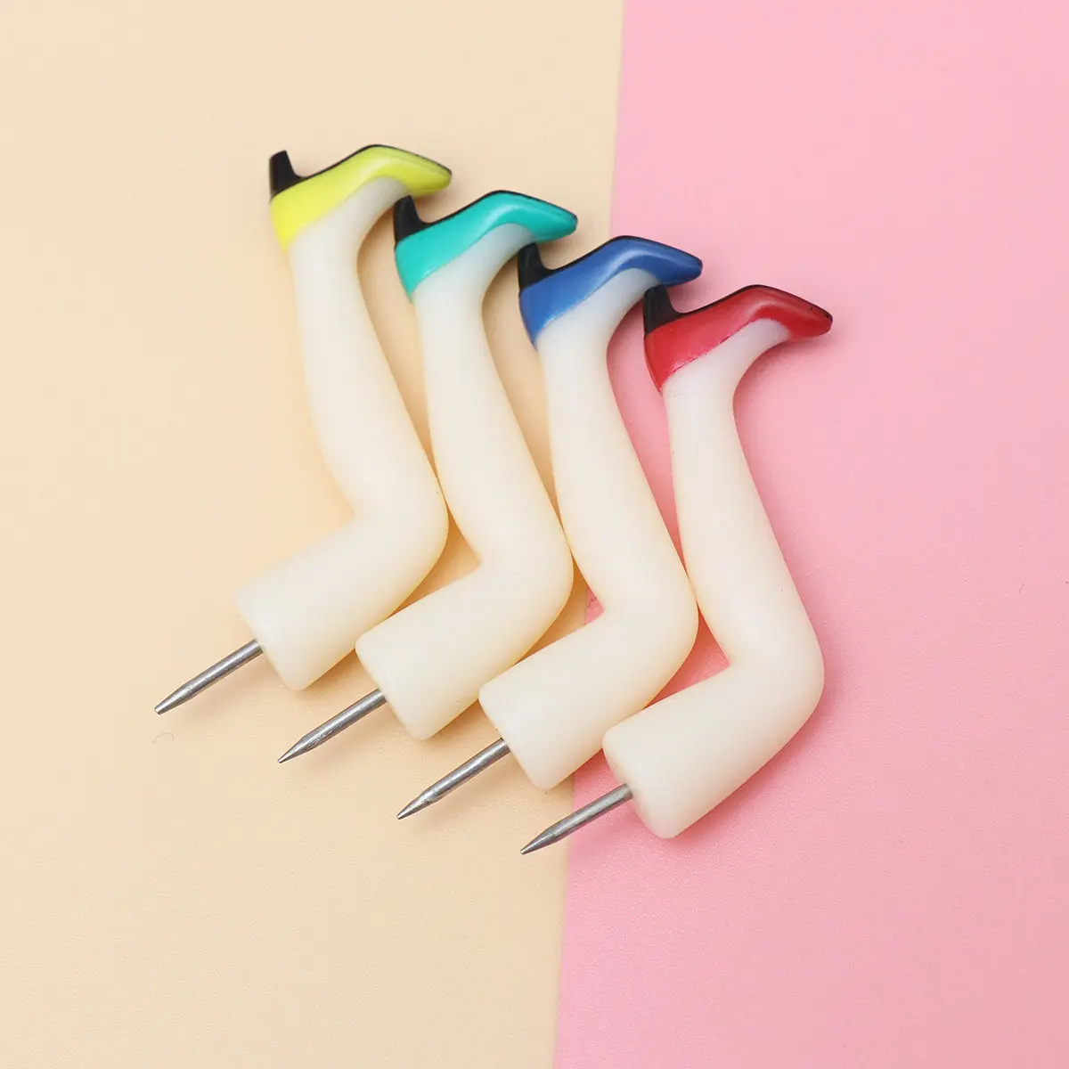 4Pcs Unique Plastic Metal Push Pins Simple Designed for Daily Office Use Map Marking Bulletin Boards Cork Strips
4Pcs Unique Plastic Metal Push Pins Simple Designed for Daily Office Use Map Marking Bulletin Boards Cork Strips