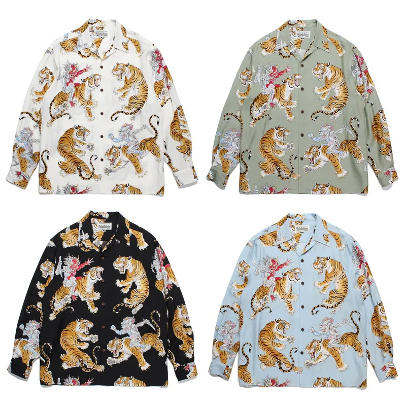 Tiger Pattern WACK Shirt Men Woman Spring Summer Best Quality Fashion Casual Long Sleeve Beach Top Tees
Tiger Pattern WACK Shirt Men Woman Spring Summer Best Quality Fashion Casual Long Sleeve Beach Top Tees