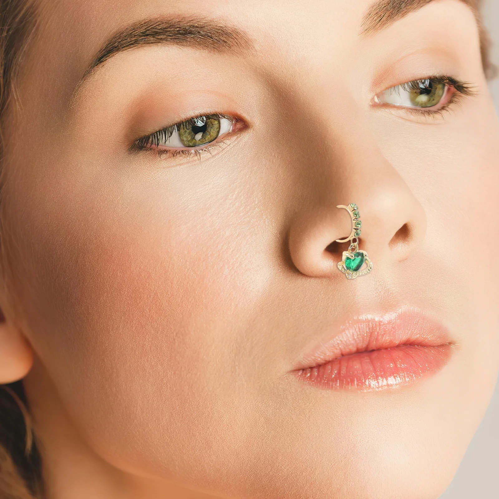 3Pcs Heart Shape Nose Rings Stainless Steel Nose Piercing Jewelry Creative Design for Festival Party Decoration
3Pcs Heart Shape Nose Rings Stainless Steel Nose Piercing Jewelry Creative Design for Festival Party Decoration