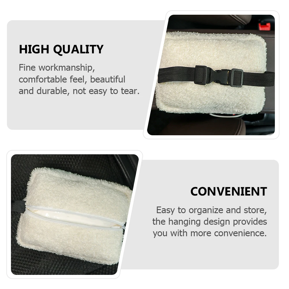 1pc Mounted Tissue Holder Lamb Wool Seat Back Hanging Storage Box For Car Seat Easy Install Practical Car Tissue Holder
1pc Mounted Tissue Holder Lamb Wool Seat Back Hanging Storage Box For Car Seat Easy Install Practical Car Tissue Holder