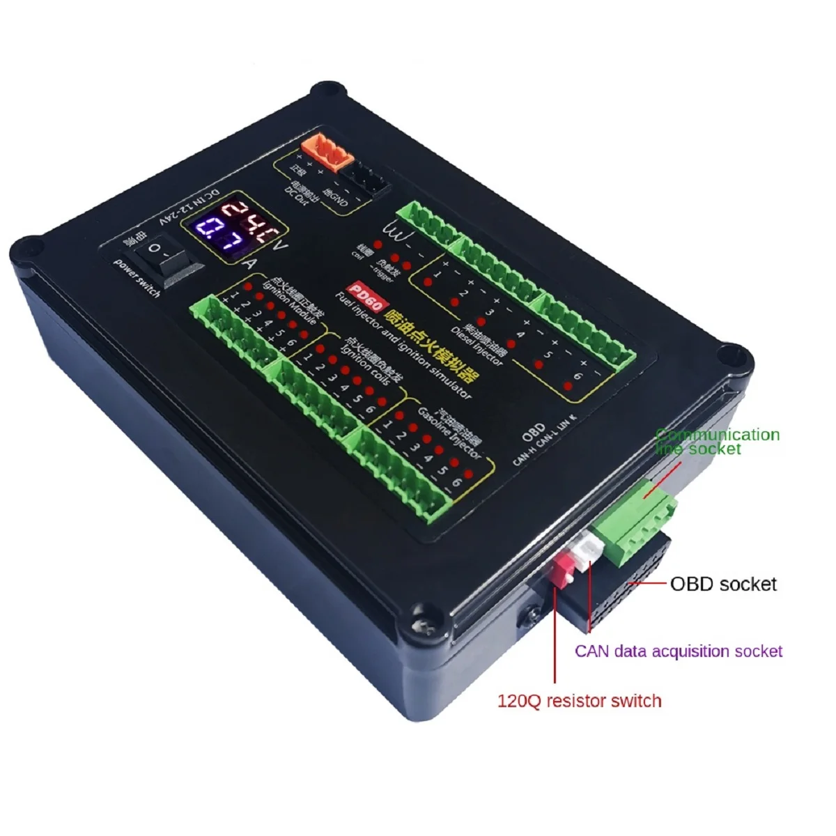 New PD60+ ECU Fuel Injection Ignition Simulator Testing Equipment for Gasoline Diesel Vehicles Ignition Device 
New PD60+ ECU Fuel Injection Ignition Simulator Testing Equipment for Gasoline Diesel Vehicles Ignition Device