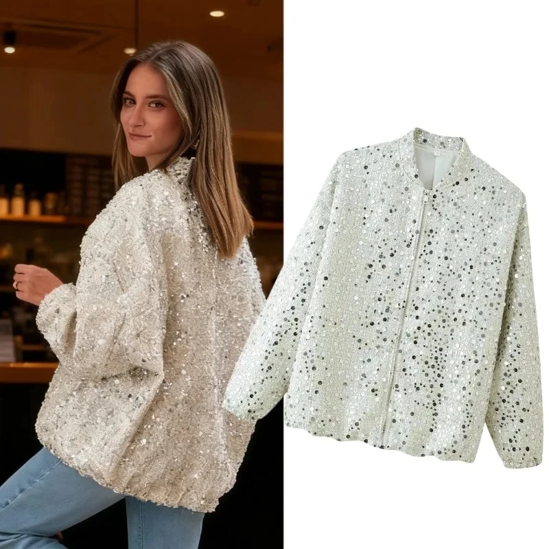 2025 Autumn New Women White Sequined Loose Short Style Fashionable Versatile Trendy Top Multi Color Options
2025 Autumn New Women White Sequined Loose Short Style Fashionable Versatile Trendy Top Multi Color Options