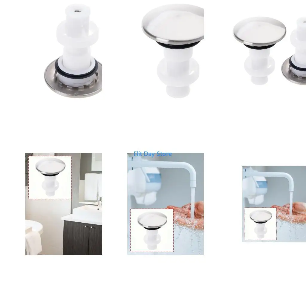 F92C Elegant Brushed Popup Drain Stoppers Suitable for 972097A Push Seal Drain Assembly for Bathroom & Kitchen
F92C Elegant Brushed Popup Drain Stoppers Suitable for 972097A Push Seal Drain Assembly for Bathroom & Kitchen