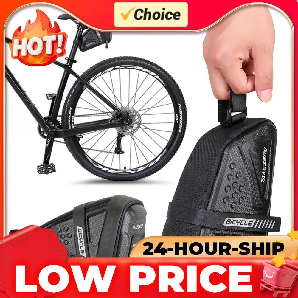 Bicycle Saddle Bag 1L EVA Hard Shell Tail Pouch Waterproof Cycling Seat Bag For Repair Tools Key Storage For Mountain Road Bike
Bicycle Saddle Bag 1L EVA Hard Shell Tail Pouch Waterproof Cycling Seat Bag For Repair Tools Key Storage For Mountain Road Bike