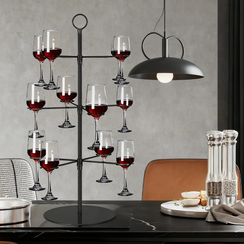 Elegant European Iron Art Wine Glass Stand Vertical Multi-layered Storage Display Rack for Living Room Home Use
Elegant European Iron Art Wine Glass Stand Vertical Multi-layered Storage Display Rack for Living Room Home Use