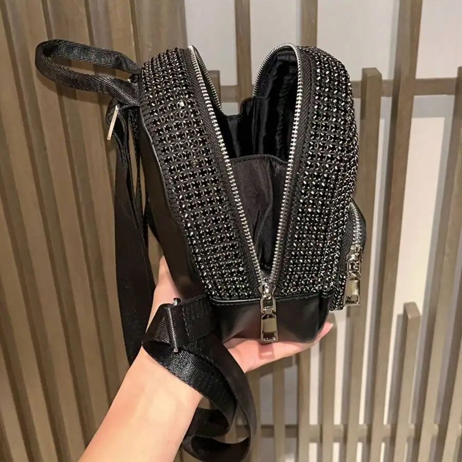 Shiny Rhinestone Acrylic Backpack For Women Elegant Double Shoulder Bag
Shiny Rhinestone Acrylic Backpack For Women Elegant Double Shoulder Bag