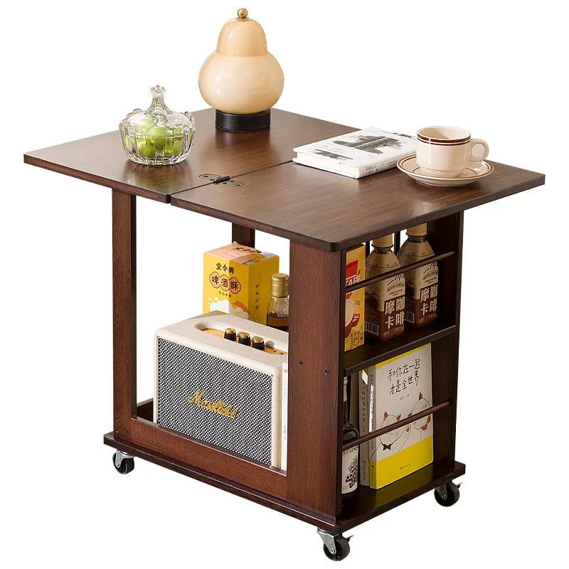 Movable coffee trolley household small apartment foldable desktop tea table creative side table
Movable coffee trolley household small apartment foldable desktop tea table creative side table