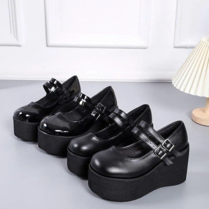 2025 Hot Sale New Female Lolita Cute Janes Pumps Platform Wedges High Heels Women's Pumps Sweet Gothic Punk Woman Shoes 35-43
2025 Hot Sale New Female Lolita Cute Janes Pumps Platform Wedges High Heels Women's Pumps Sweet Gothic Punk Woman Shoes 35-43