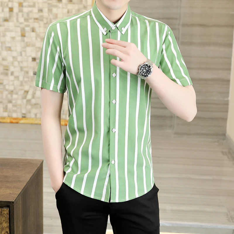 Ice Silk Short Sleeve Shirt Men's Summer Thin Korean Style Casual Fashionable Versatile Lightweight Men's Fashion Shirt
Ice Silk Short Sleeve Shirt Men's Summer Thin Korean Style Casual Fashionable Versatile Lightweight Men's Fashion Shirt