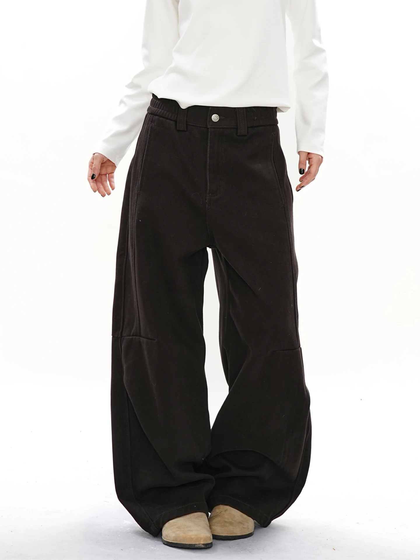 Warm Fce Lined Wide Leg Jeans Women's Bootcut Pants American Retro Sle Casual Loose Fit Jeans Autumn Winter Cotton Denim
Warm Fce Lined Wide Leg Jeans Women's Bootcut Pants American Retro Sle Casual Loose Fit Jeans Autumn Winter Cotton Denim