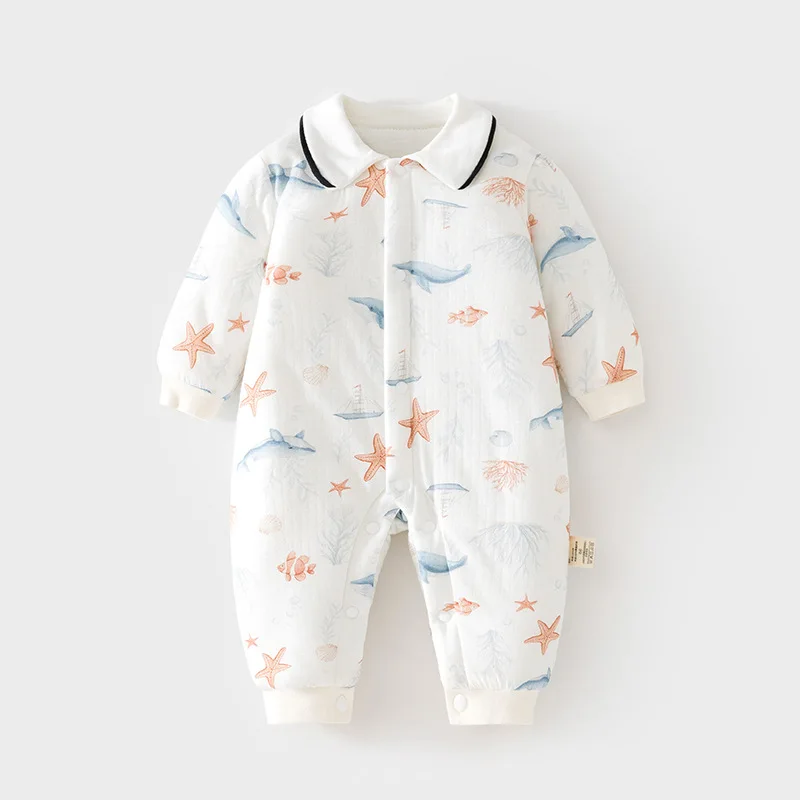 Baby Cotton 100G Jumpsuit Baby Girl Cotton Padded Thickened Autumn and Winter Romper Jumpsuit Baby Romper
Baby Cotton 100G Jumpsuit Baby Girl Cotton Padded Thickened Autumn and Winter Romper Jumpsuit Baby Romper
