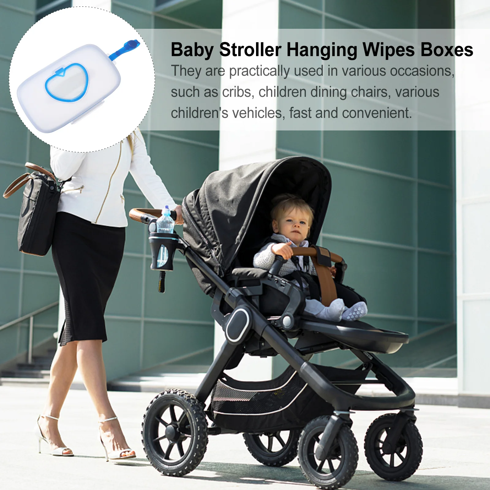 Portable Wet Tissue Box Hanging For Baby Stroller Outdoor Crib Infant Storage Holder Reusable Pp Material Silicone Seal Moisture
Portable Wet Tissue Box Hanging For Baby Stroller Outdoor Crib Infant Storage Holder Reusable Pp Material Silicone Seal Moisture
