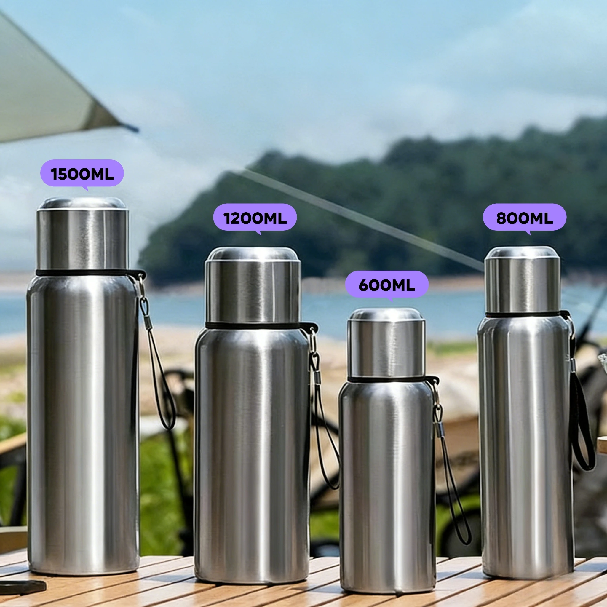 High-grade 316 stainless steel thermos cup for men and women tea cup large capacity kettle full steel water cup car mount
High-grade 316 stainless steel thermos cup for men and women tea cup large capacity kettle full steel water cup car mount