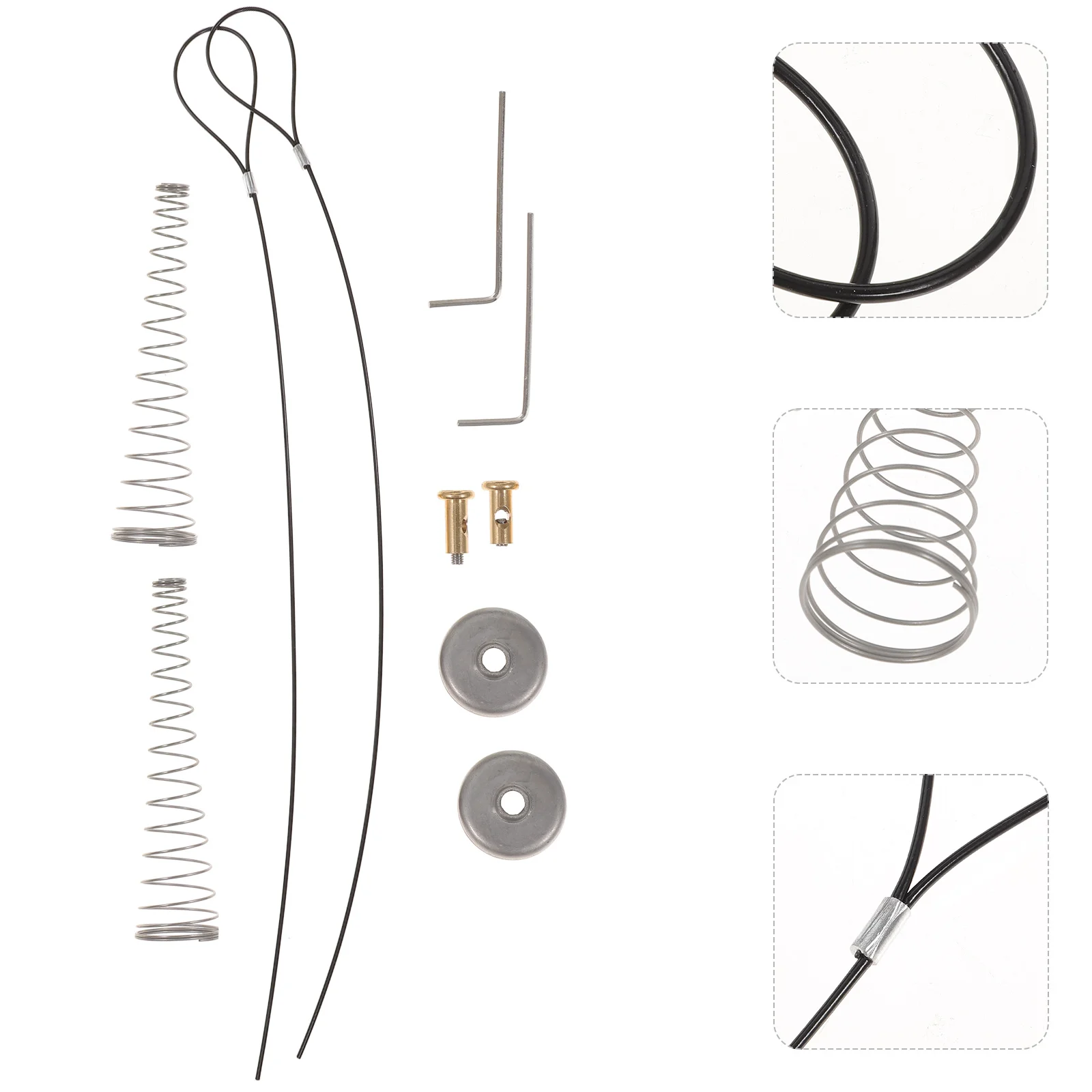 2 Sets Stainless Steel Weatherproof Cable Pull Latches for Wooden Metal Doors Fences Spring Loaded Gate Opener 2 6 Inch Thick
2 Sets Stainless Steel Weatherproof Cable Pull Latches for Wooden Metal Doors Fences Spring Loaded Gate Opener 2 6 Inch Thick