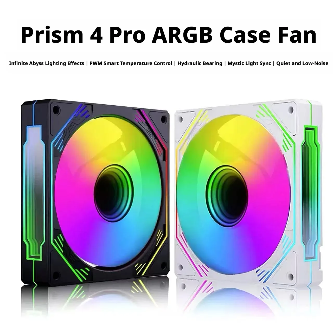 12cm Prism 4 Pro ARGB Fan PWM Smart Temperature Control Low Noise Hydraulic Bearing Fan RGB Sync Gaming Computer Cooling Fan
12cm Prism 4 Pro ARGB Fan PWM Smart Temperature Control Low Noise Hydraulic Bearing Fan RGB Sync Gaming Computer Cooling Fan