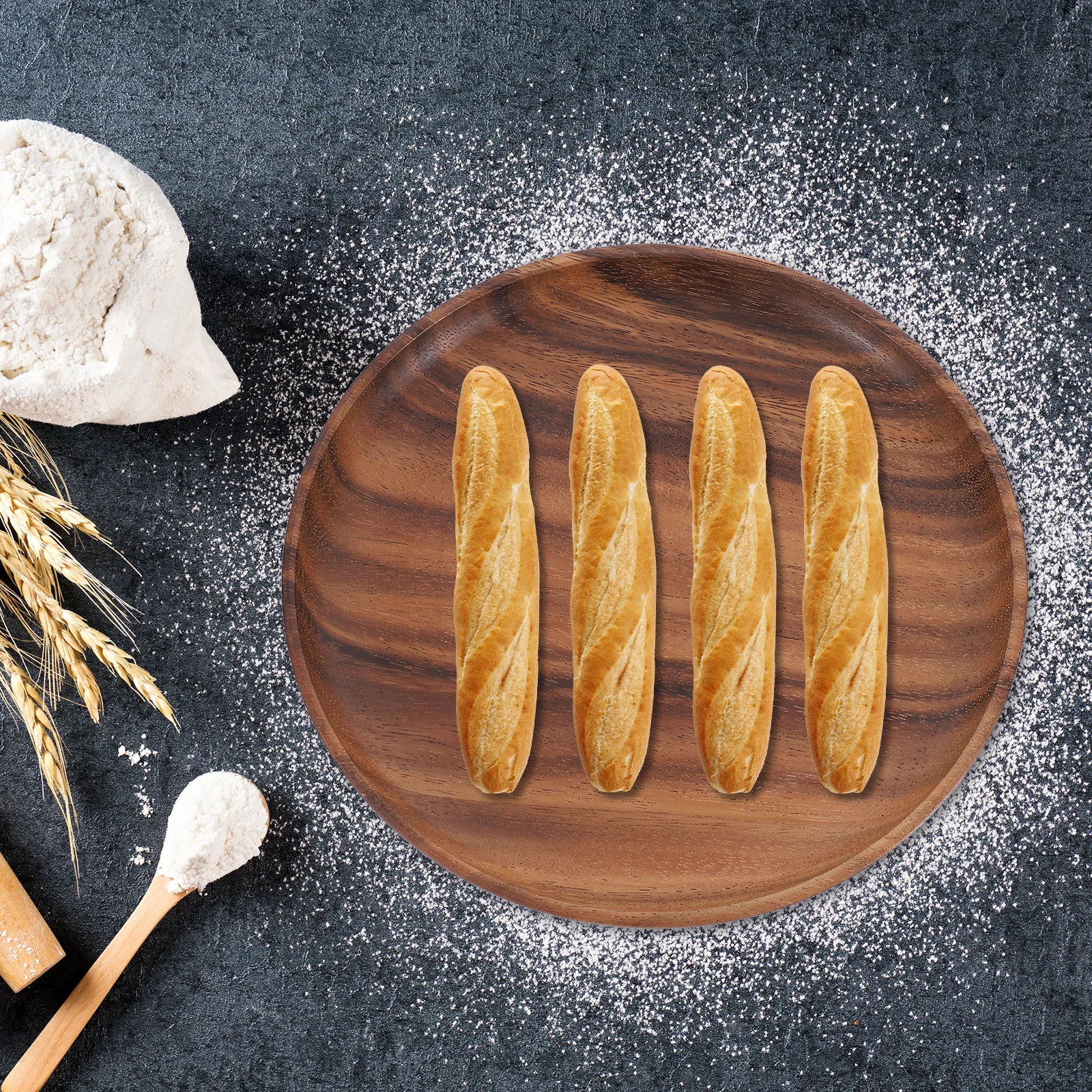 Wooden Cake St Plates 20x2cm Round Tray Dessert Platter Food Serving Board Retro Design Home Kitchen Party Use
Wooden Cake St Plates 20x2cm Round Tray Dessert Platter Food Serving Board Retro Design Home Kitchen Party Use