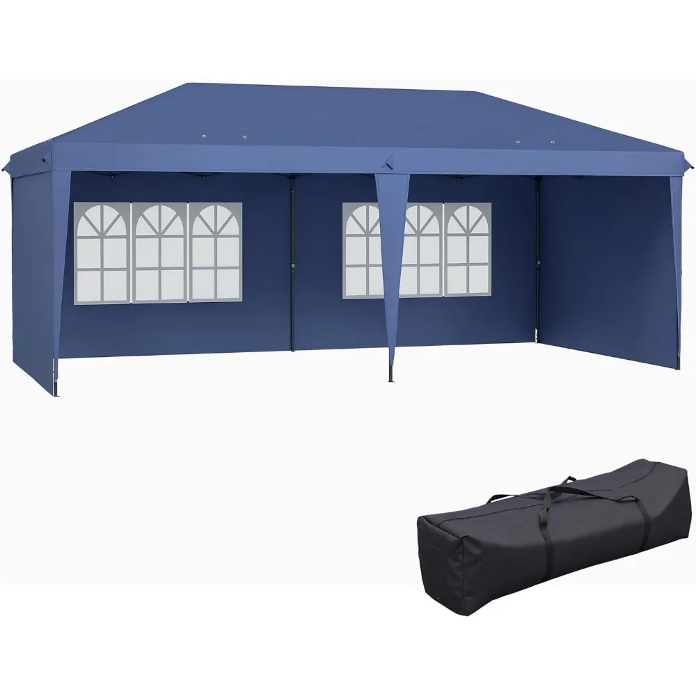 10' x 20' Pop Up Canopy Tent with 4 Sidewalls, Heavy Duty Tents for Parties, Outdoor Instant Gazebo with Carrying Bag for Garde
10' x 20' Pop Up Canopy Tent with 4 Sidewalls, Heavy Duty Tents for Parties, Outdoor Instant Gazebo with Carrying Bag for Garde