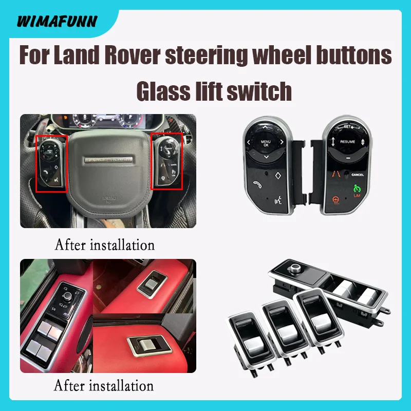 Car window control electronic switch button knob for Land Rover Range Rover L405 & Sport L494 2013-2017
Car window control electronic switch button knob for Land Rover Range Rover L405 & Sport L494 2013-2017