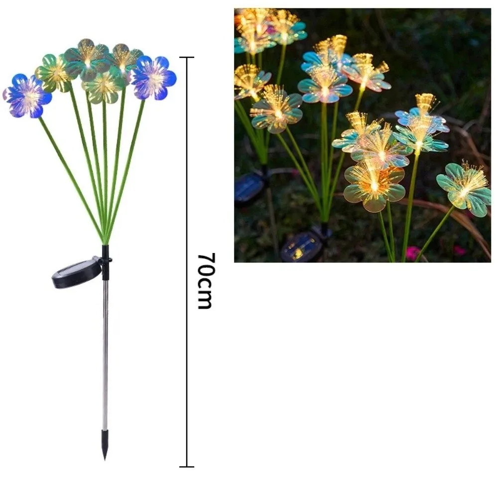 6/8 Head Solar Fiber Optic Flower Light Realistic Simulated Flower Outdoor Solar LED Light Waterproof Colored Solar Garden Light
6/8 Head Solar Fiber Optic Flower Light Realistic Simulated Flower Outdoor Solar LED Light Waterproof Colored Solar Garden Light