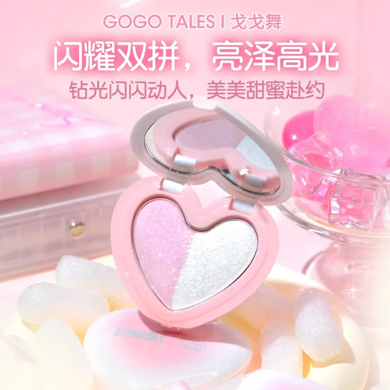 GOGO TALES Double Highlight Powder Pearl Luster Nature Highlighter Brighten The Face Naturally Cute Makeup Cosmetics Genuine
GOGO TALES Double Highlight Powder Pearl Luster Nature Highlighter Brighten The Face Naturally Cute Makeup Cosmetics Genuine