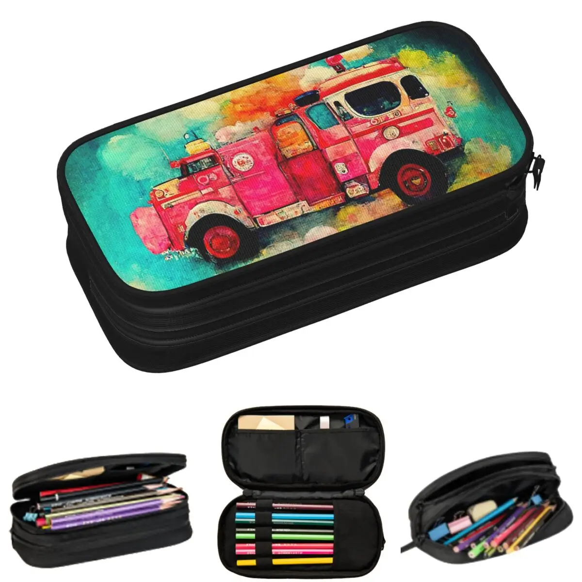Fire Truck Fire Engine Theme Pencil Cases for Student Gifts Pen Box Pencil Bag Big Capacity Pencil Pouch
Fire Truck Fire Engine Theme Pencil Cases for Student Gifts Pen Box Pencil Bag Big Capacity Pencil Pouch