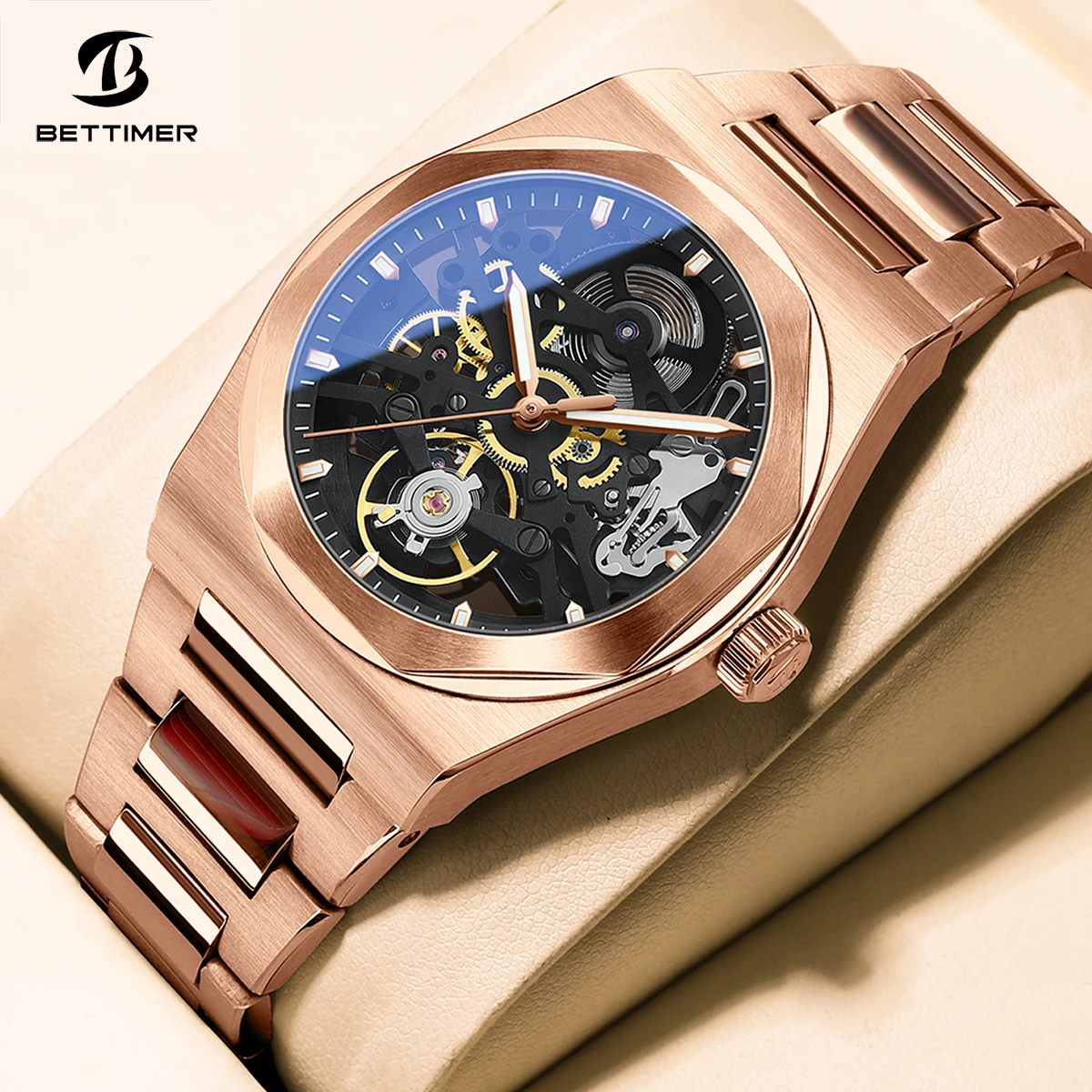 Bettimer 2025 new 38MM SL2203 hollowed out men's automatic mechanical watch sapphire stainless steel diving 10Bar reloj hombre
Bettimer 2025 new 38MM SL2203 hollowed out men's automatic mechanical watch sapphire stainless steel diving 10Bar reloj hombre