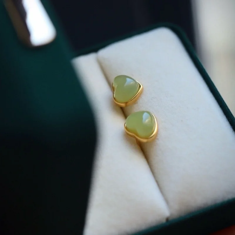 Серьги-гвоздики Hetian Jade с желтым ртом и градиентом цвета Love Smile Style, стерлинговое серебро, 18-каратное золото, основной камень, 8 мм
Серьги-гвоздики Hetian Jade с желтым ртом и градиентом цвета Love Smile Style, стерлинговое серебро, 18-каратное золото, основной камень, 8 мм