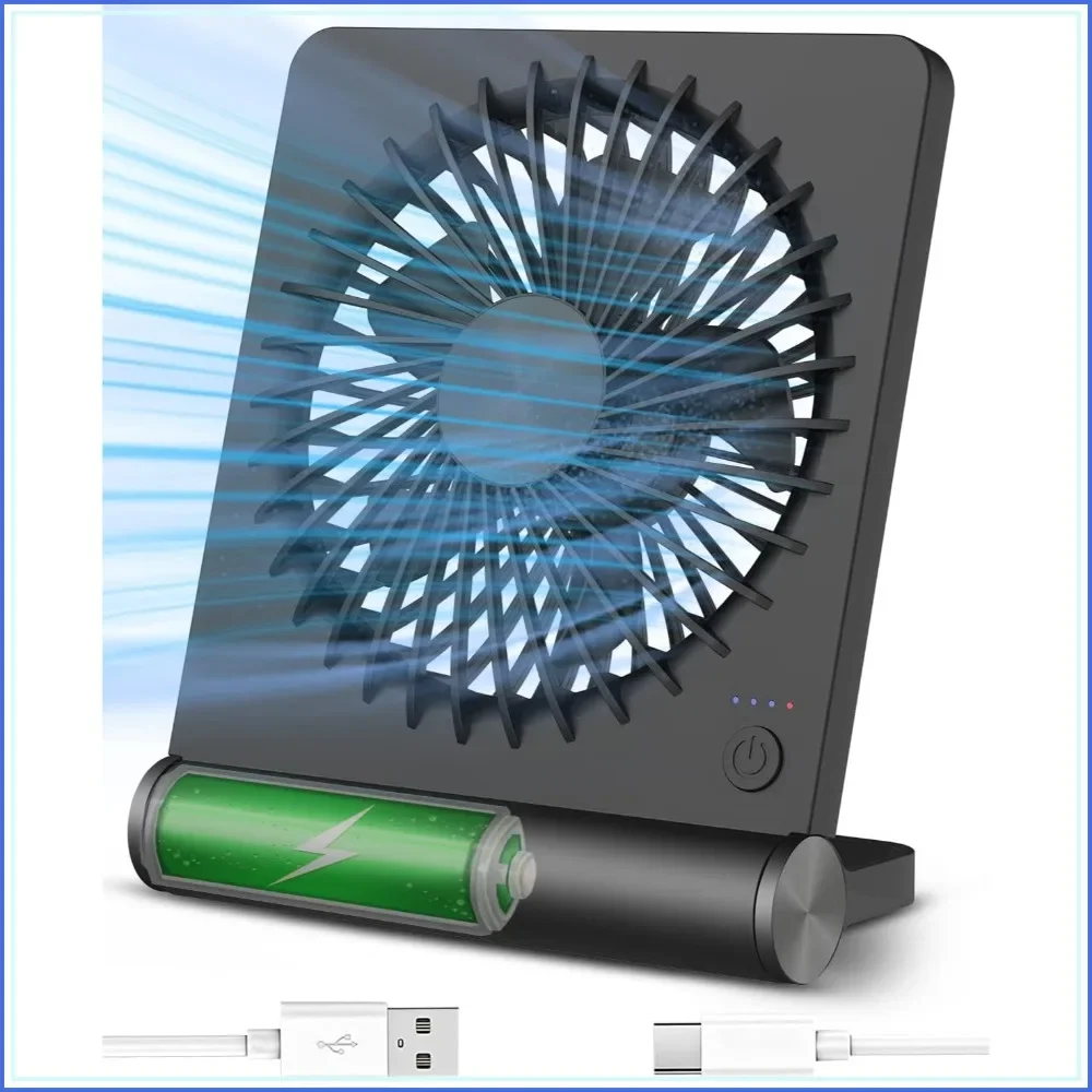 Small Desk Fan Rechargeable USB Battery Operated Ultra Quiet Strong Wind 3 Speeds Travel Fan
Small Desk Fan Rechargeable USB Battery Operated Ultra Quiet Strong Wind 3 Speeds Travel Fan