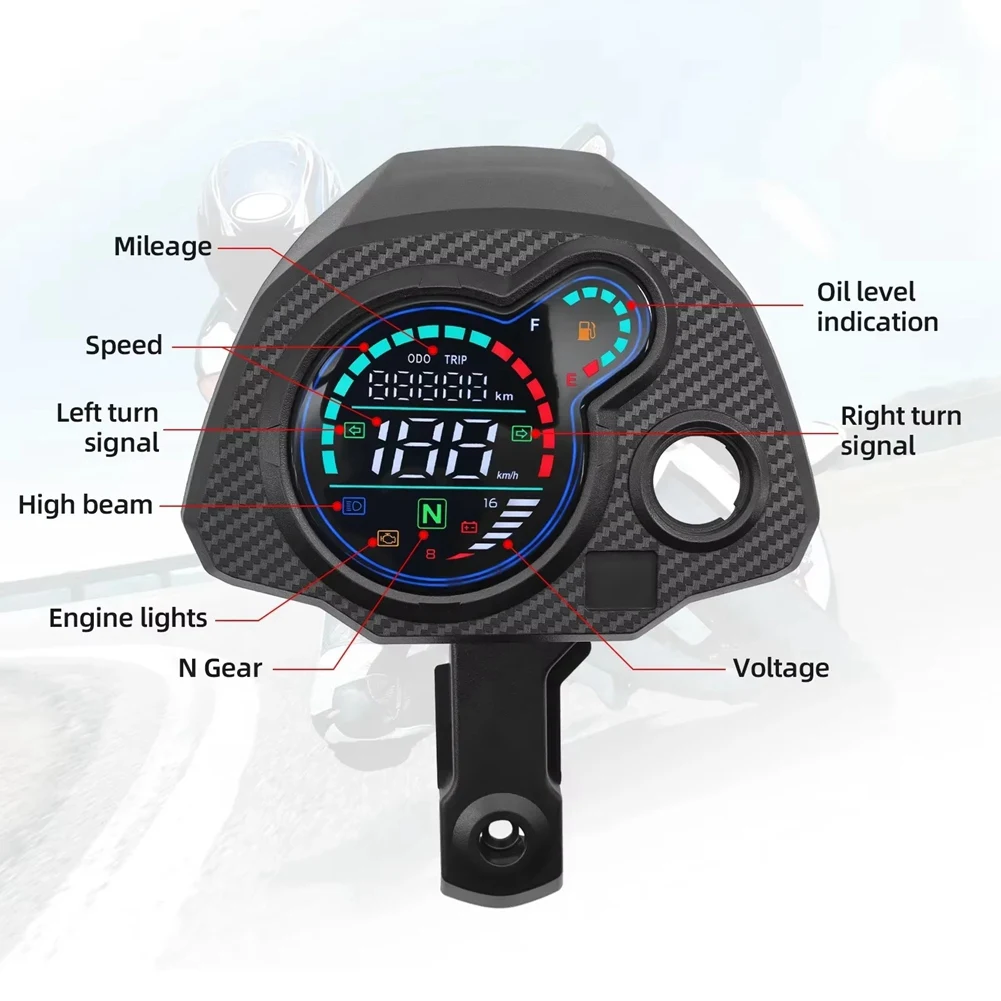 Motorcycle Dashboard-Universal Motorcycle Digital Speedometer LCD Odometer Speed Meter for Navi 110 Navi110 Digital Motor
Motorcycle Dashboard-Universal Motorcycle Digital Speedometer LCD Odometer Speed Meter for Navi 110 Navi110 Digital Motor