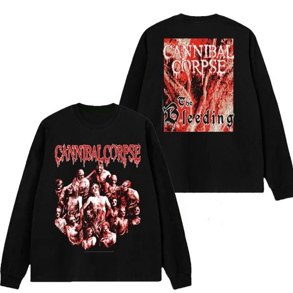 CANNIBAL CORPSE — THE BLEEDING, нейтральный уличный модный хлопковый круглый вырез с принтом для осени/зимы 20л.
CANNIBAL CORPSE — THE BLEEDING, нейтральный уличный модный хлопковый круглый вырез с принтом для осени/зимы 20л.
