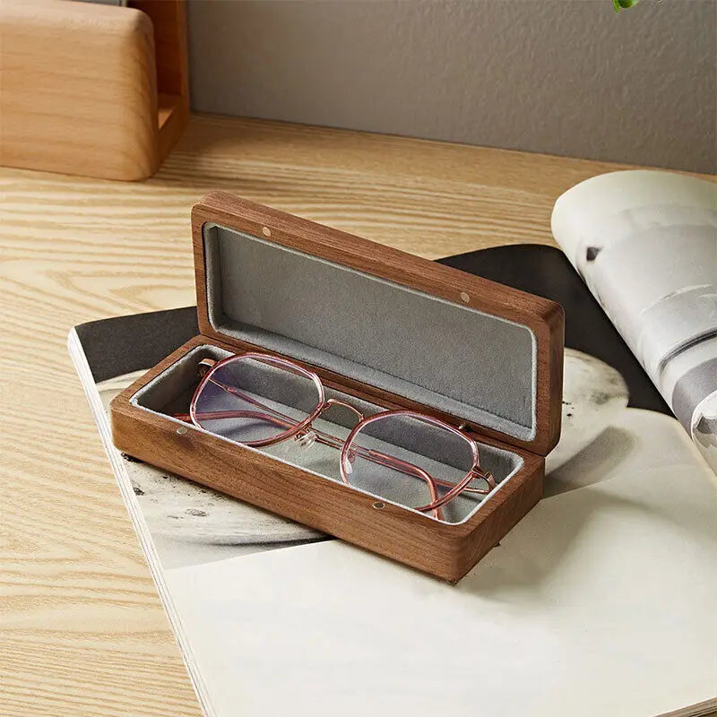 1PC Walnut Glasses Case Solid Wooden Case Portable Storage Box for Gifts Men And Women Myopia Business Glasses Storage Box
1PC Walnut Glasses Case Solid Wooden Case Portable Storage Box for Gifts Men And Women Myopia Business Glasses Storage Box