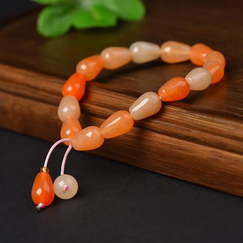 New Natural Boutique Gobi Colored Jade Water Drop Bracelet, Exquisite Fashion and Versatile Bracelet
New Natural Boutique Gobi Colored Jade Water Drop Bracelet, Exquisite Fashion and Versatile Bracelet
