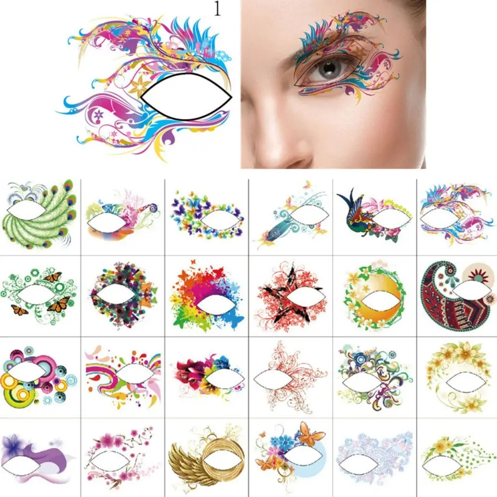 Waterproof Eye Shadow Tattoo Stickers Fashion Fake Tatto Temporary Eye Tattoo Colorful Water Transfer Makeup Eyeliner Sticker
Waterproof Eye Shadow Tattoo Stickers Fashion Fake Tatto Temporary Eye Tattoo Colorful Water Transfer Makeup Eyeliner Sticker