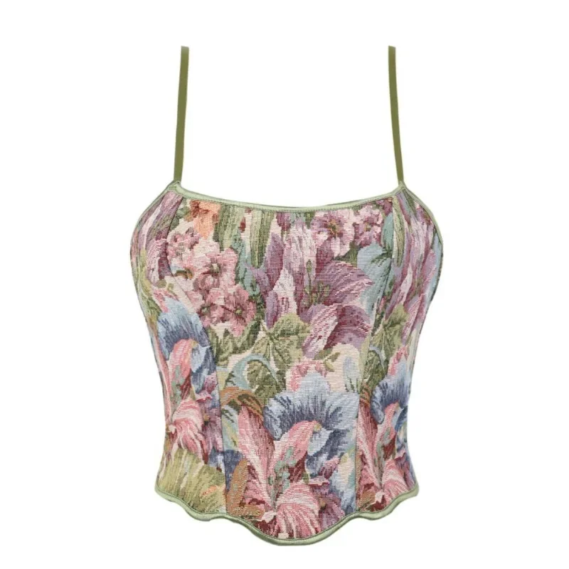 Винтажный корсет в стиле масляной живописи для женщин, формирующий топ для похудения, формирователь тела, элегантный бюстье-бретелька
Винтажный корсет в стиле масляной живописи для женщин, формирующий топ для похудения, формирователь тела, элегантный бюстье-бретелька