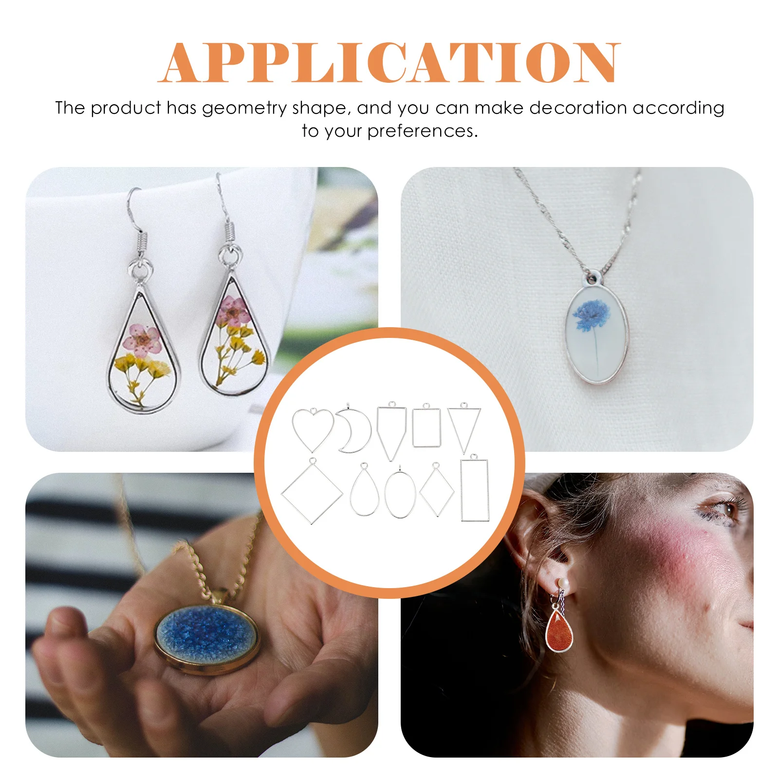 10Pcs Metal Frame Earring Set Chic Geometric Alloy Pendants for DIY Jewelry Making Supplies Craft Accessories DIY Pendants
10Pcs Metal Frame Earring Set Chic Geometric Alloy Pendants for DIY Jewelry Making Supplies Craft Accessories DIY Pendants