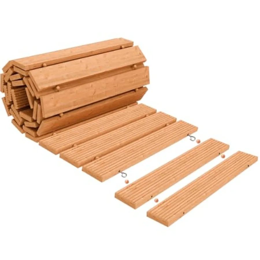 8ft Wooden Garden Pathway, Adjustable-Length Roll Out Walkway for Outdoor Patios and Paths, Weather-Resistant and Non-Slip Surf
8ft Wooden Garden Pathway, Adjustable-Length Roll Out Walkway for Outdoor Patios and Paths, Weather-Resistant and Non-Slip Surf