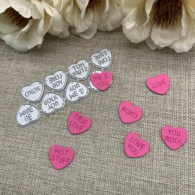 Heart shaped letters Metal Cutting Dies Stencils For DIY Scrapbooking Decorative Handcraft Die Cutting Template Mold
Heart shaped letters Metal Cutting Dies Stencils For DIY Scrapbooking Decorative Handcraft Die Cutting Template Mold