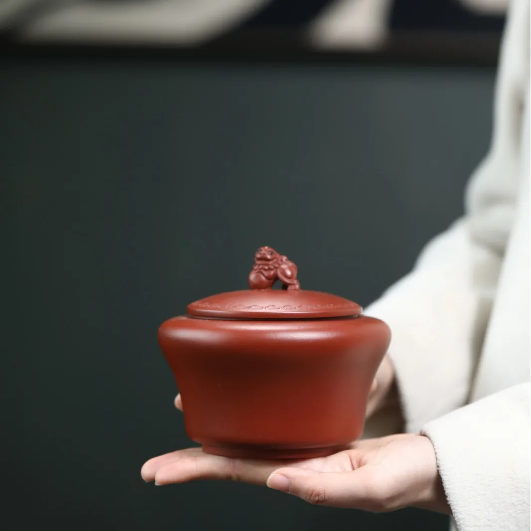 Yixing Purple Clay Tea Canister
Yixing Purple Clay Tea Canister